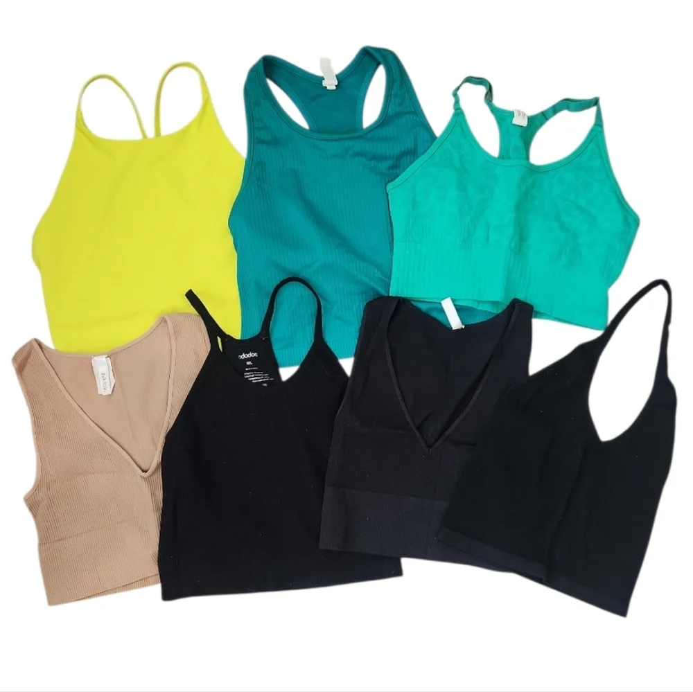 Colorful Women's Crop Tops Set - Picture 1 of 1